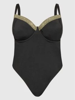 Ολοκαίνουργιο 🧨 Calvin Klein Swimwear Γυναίκες Ολόσωμα Μαγιό Μαγιό KW0KW01661 Μαύρο ⌛