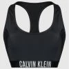 Κουπόνι ❤️ Calvin Klein Swimwear Γυναίκες Μπικίνι πάνω μέρος Racerback KW0KW01827 Μαύρο 👍