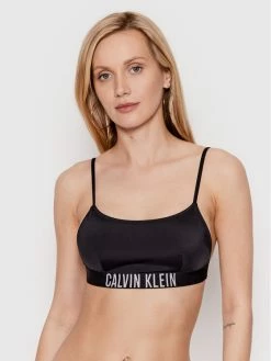 Best Pirce 🎁 Calvin Klein Swimwear Γυναίκες Μπικίνι πάνω μέρος Intense Power KW0KW01851 Μαύρο ✔️
