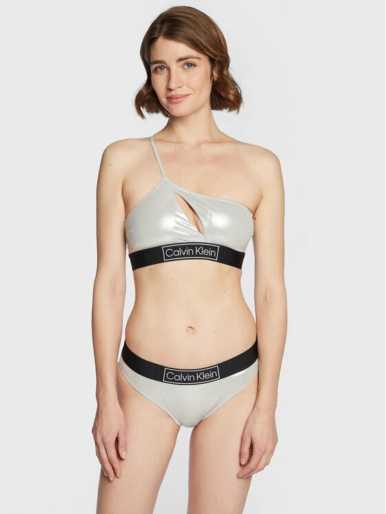 Φτηνός 🧨 Calvin Klein Swimwear Γυναίκες Μπικίνι πάνω μέρος KW0KW01944 Ασημί 💯 2 Φτηνός 🧨 Calvin Klein Swimwear Γυναίκες Μπικίνι πάνω μέρος KW0KW01944 Ασημί 💯 - Image 2