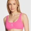 Τοπ 10 ✔️ Calvin Klein Swimwear Γυναίκες Μπικίνι πάνω μέρος KW0KW01883 Ροζ 🧨
