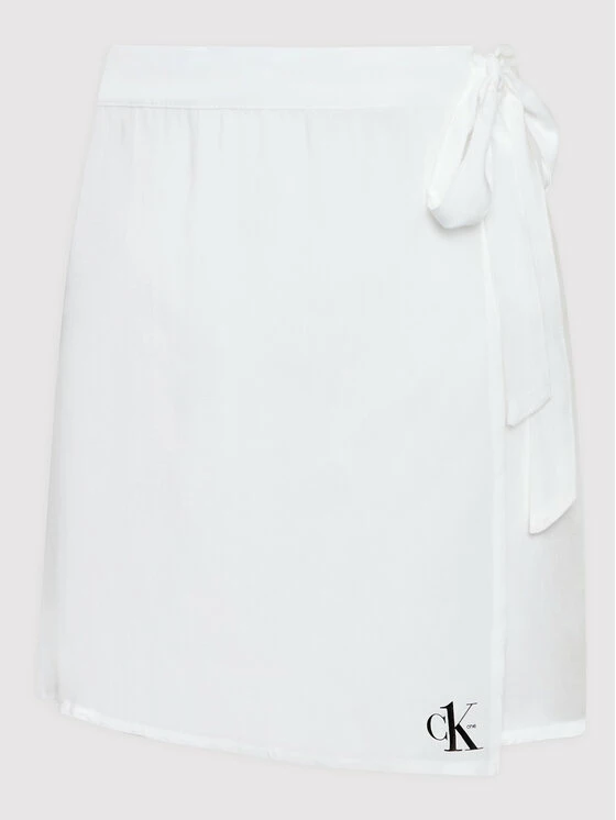 Φτηνός ⌛ Calvin Klein Swimwear Γυναίκες Φούστα Mini KW0KW01787 Λευκό Regular Fit 🛒 5 Φτηνός ⌛ Calvin Klein Swimwear Γυναίκες Φούστα Mini KW0KW01787 Λευκό Regular Fit 🛒 - Image 5