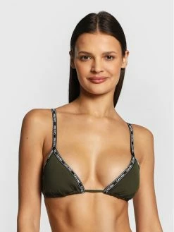 Ολοκαίνουργιο 🎉 Calvin Klein Swimwear Γυναίκες Μπικίνι πάνω μέρος KW0KW01604 Πράσινο ✔️