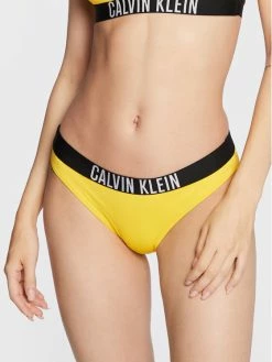 Best Pirce 😍 Calvin Klein Swimwear Γυναίκες Μπικίνι κάτω μέρος Intense Power KW0KW01728 Κίτρινο 🥰
