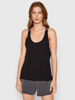 Η καλύτερη συμφωνία 🤩 Calvin Klein Swimwear Γυναίκες Tops Τοπ KW0KW01778 Μαύρο Relaxed Fit 🎉