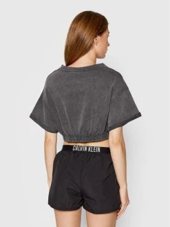 Best Pirce ⌛ Calvin Klein Swimwear Γυναίκες T-shirts T-Shirt KW0KW01780 Γκρι Cropped Fit 🎁 -Εκπτώσεις μαγιό Calvin Klein unnamed file 698