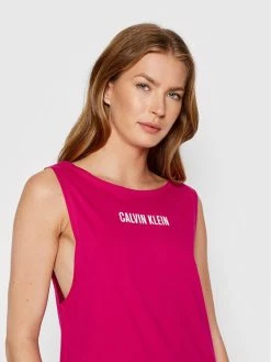 Συμφωνίες ⭐ Calvin Klein Swimwear Γυναίκες Καλοκαιρινά Φορέματα Φόρεμα καλοκαιρινό KW0KW01776 Ροζ Regular Fit 💯 -Εκπτώσεις μαγιό Calvin Klein unnamed file 705