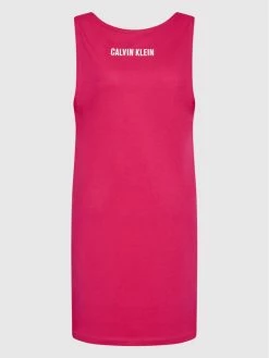 Συμφωνίες ⭐ Calvin Klein Swimwear Γυναίκες Καλοκαιρινά Φορέματα Φόρεμα καλοκαιρινό KW0KW01776 Ροζ Regular Fit 💯 -Εκπτώσεις μαγιό Calvin Klein unnamed file 706