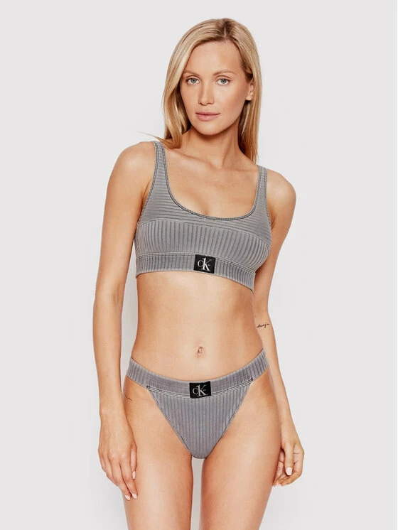 Συμφωνίες ⌛ Calvin Klein Swimwear Γυναίκες Μπικίνι πάνω μέρος KW0KW01753 Γκρι 😀 1 Συμφωνίες ⌛ Calvin Klein Swimwear Γυναίκες Μπικίνι πάνω μέρος KW0KW01753 Γκρι 😀