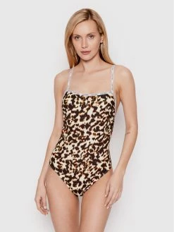 Τοπ 10 🥰 Calvin Klein Swimwear Γυναίκες Ολόσωμα Μαγιό Μαγιό KW0KW01647 Καφέ 😍