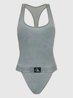 Η καλύτερη συμφωνία 👏 Calvin Klein Swimwear Γυναίκες Ολόσωμα Μαγιό Μαγιό Racer KW0KW01639 Γκρι 🛒 -Εκπτώσεις μαγιό Calvin Klein unnamed file 845