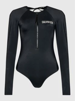 Νέος 🔥 Calvin Klein Swimwear Γυναίκες Ολόσωμα Μαγιό Μαγιό Rash Guard KW0KW01596 Μαύρο 🧨 -Εκπτώσεις μαγιό Calvin Klein unnamed file 869