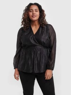 Best Pirce 😉 Vero Moda Curve Γυναίκες Μπλουζάκια Μπλουζάκι Lisa 10256711 Μαύρο Regular Fit 🥰