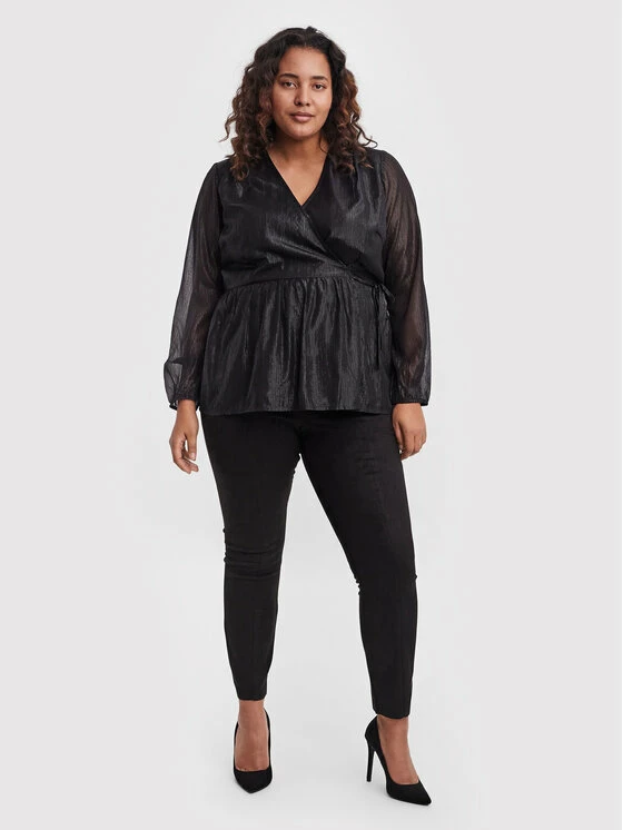 Best Pirce 😉 Vero Moda Curve Γυναίκες Μπλουζάκια Μπλουζάκι Lisa 10256711 Μαύρο Regular Fit 🥰 2 Best Pirce 😉 Vero Moda Curve Γυναίκες Μπλουζάκια Μπλουζάκι Lisa 10256711 Μαύρο Regular Fit 🥰 - Image 2