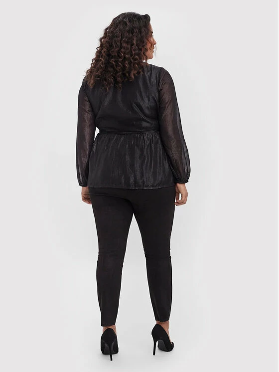 Best Pirce 😉 Vero Moda Curve Γυναίκες Μπλουζάκια Μπλουζάκι Lisa 10256711 Μαύρο Regular Fit 🥰 3 Best Pirce 😉 Vero Moda Curve Γυναίκες Μπλουζάκια Μπλουζάκι Lisa 10256711 Μαύρο Regular Fit 🥰 - Image 3