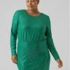 Νέος 🤩 Vero Moda Curve Γυναίκες Κοκτέιλ Φορέματα Φόρεμα κοκτέιλ Kalla 1027822 Πράσινο Regular Fit 🔥