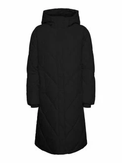 Ολοκαίνουργιο ✔️ Vero Moda Curve Γυναίκες Χειμωνιάτικα Μπουφάν Μπουφάν πουπουλένιο Adelaloa 10276467 Μαύρο Regular Fit 🧨