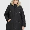 Flash Sale 🛒 Vero Moda Curve Γυναίκες Χειμωνιάτικα Μπουφάν Parka Storm 10276474 Μαύρο Regular Fit 🤩