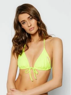 Φτηνός ✔️ Calvin Klein Swimwear Γυναίκες Μπικίνι πάνω μέρος Triangle KW0KW00921 Κίτρινο 🛒
