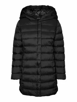 Φτηνός 🛒 Vero Moda Curve Γυναίκες Πουπουλένια Μπουφάν Μπουφάν πουπουλένιο Carmen 10279554 Μαύρο Regular Fit 🔔